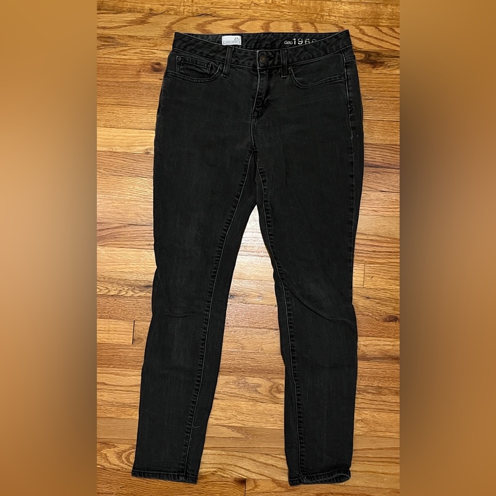 Gap 1969 Curvy Skinny 27r Black Jeans